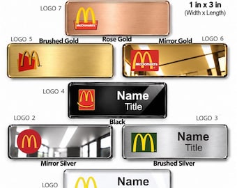 McDonald's Employee Name Badge