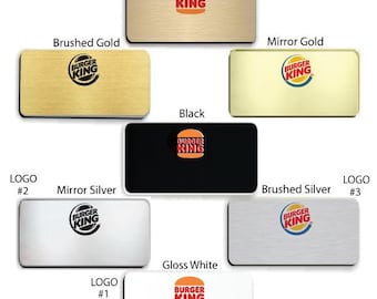 2" x 3" Burger King Employee Name Badge