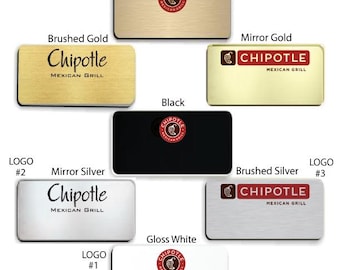 2" x 3" Chipotle Employee Name Badge