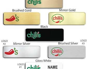 1" x 3" Chili's Employee Name Badge