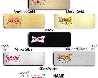 1&quot; x 3&quot; Sonic Employee Name Badge
