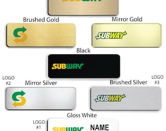 1&quot; x 3&quot; Subway Employee Name Badge