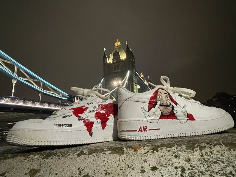 La Casa De Papel Custom Airforce 1s | Etsy Canada