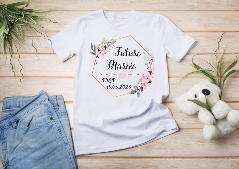 T-shirt EVJF femme mariage enterrement de vie de jeune fille image 1