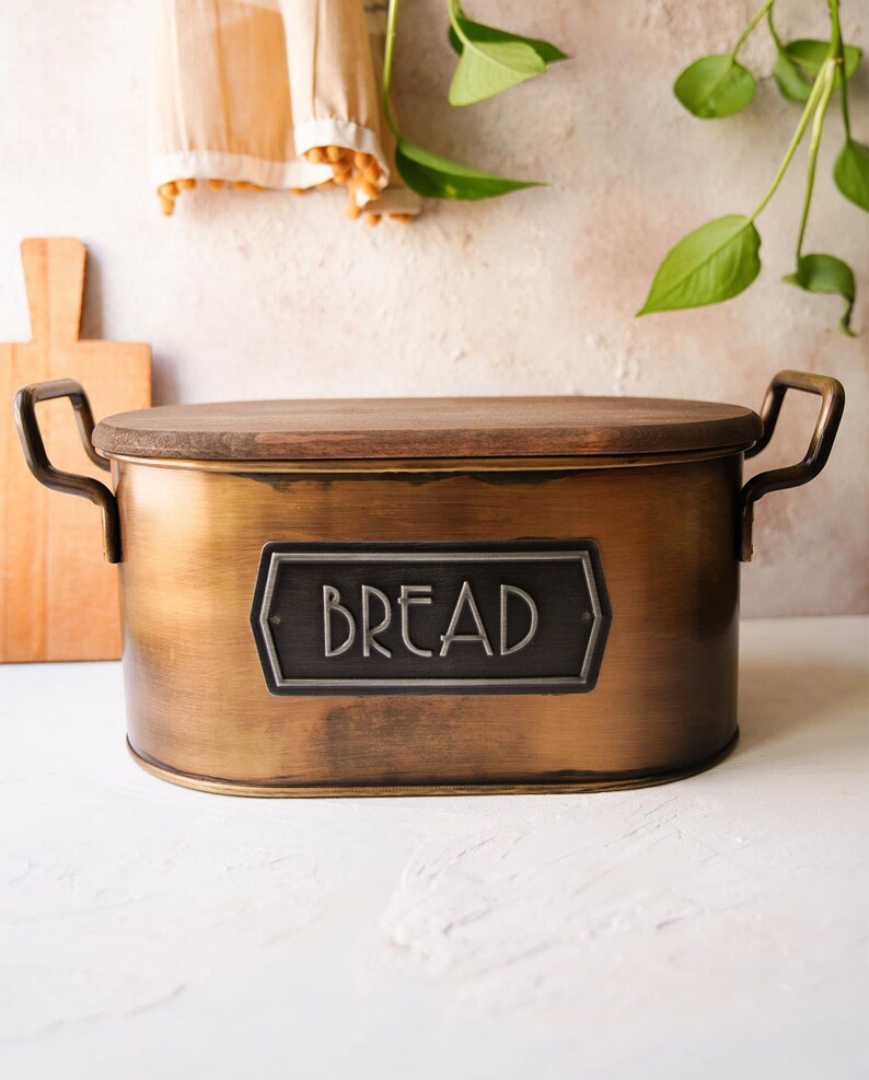 Bread Box, White Wood Kitchen, Modern Designed Bread Box, Bread Storage ...