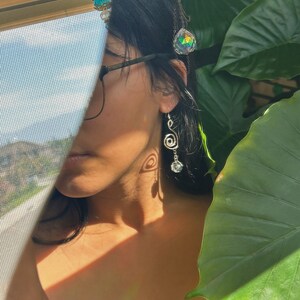 Swirl Metal Earrings