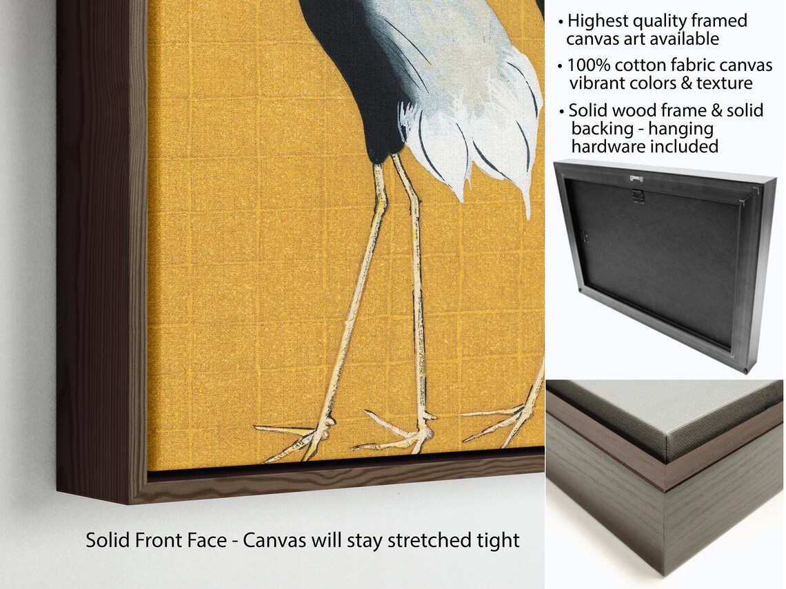 Large Canvas Wall Art Framed Boho Wall Art Vintage Etsy