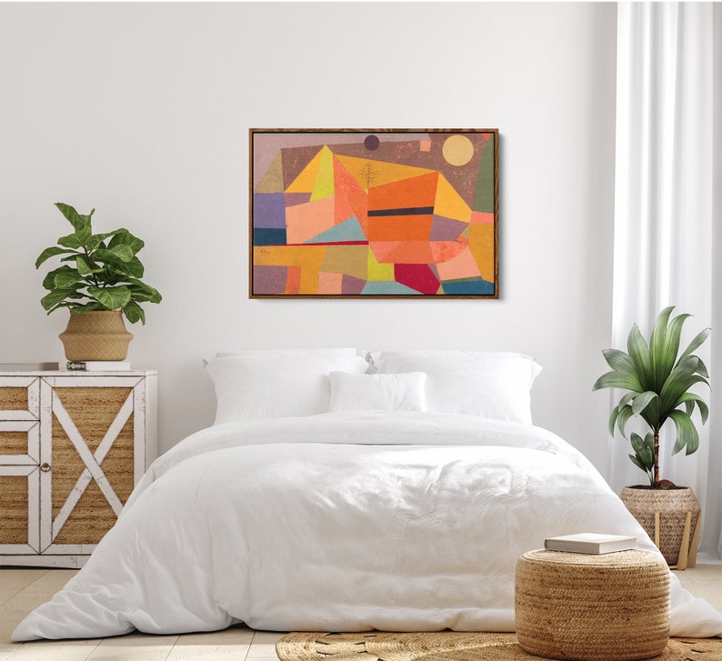 Mid Century Modern Wall Art Extra Large Framed Canvas - Etsy