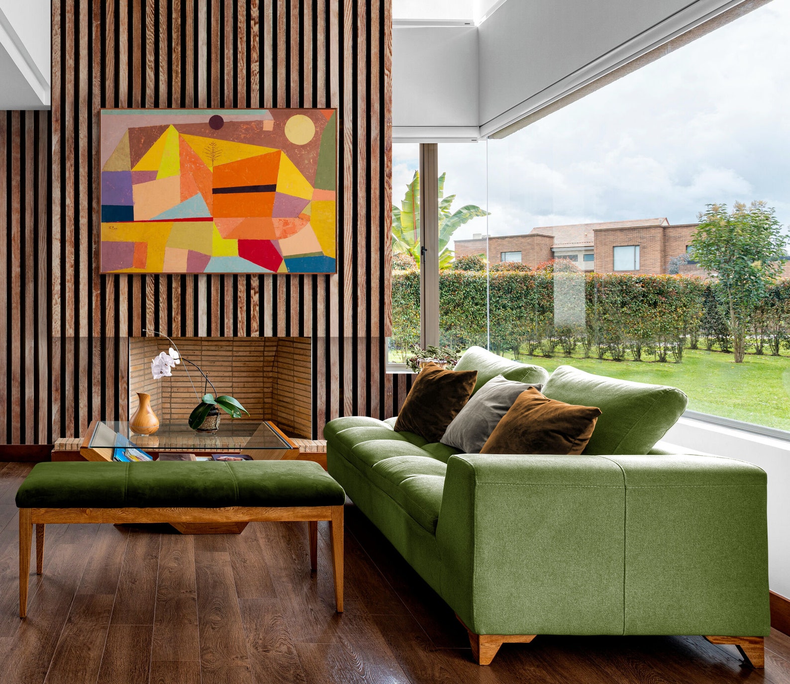 Mid Century Modern Wall Art Extra Large Framed Canvas - Etsy