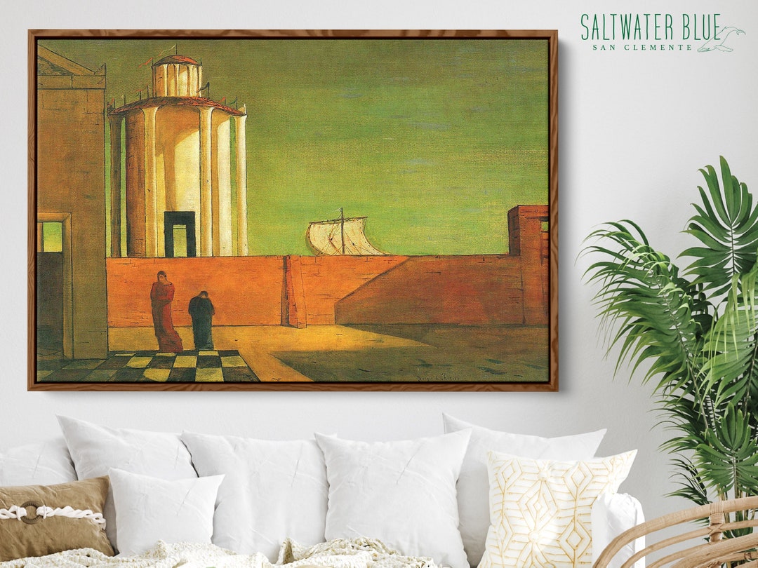 Framed Mid Century Modern Canvas Wall Art Vintage Oil - Etsy