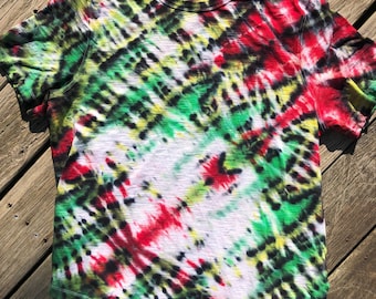 Tie Dye T-Shirt | Wig Wag Dye |Unisex|Short Sleeve|Hippie|Size XL|Cotton| Tie Dye | Rasta | Holiday Gifts |Tie Dye Gifts|Dead Head Gift |