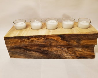 Live Edge Candle Holder