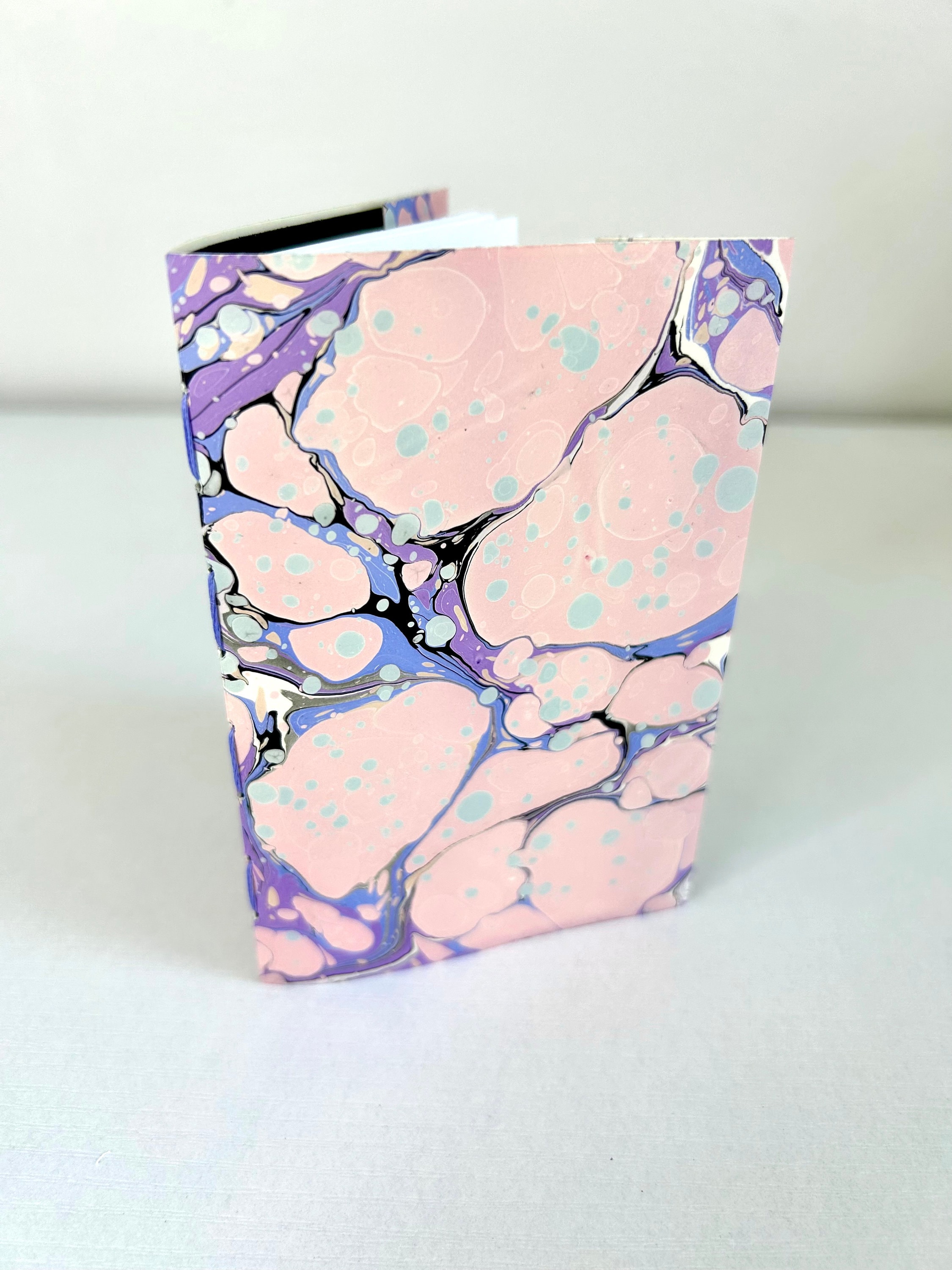 A5 Marbled Journal - Bouquet - Pink & Teal main image 1