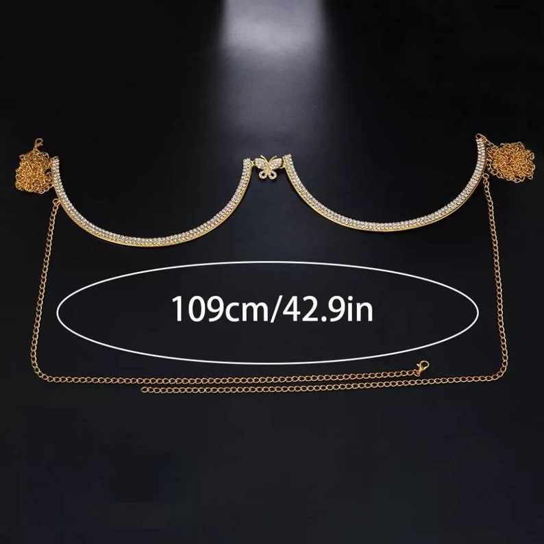 Baddie Chest Bracketbutterfly Etsy