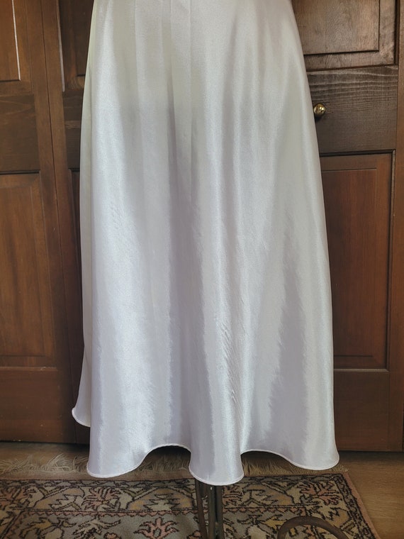 L Vintage, Pale Pink Satin, Maxi Length Nightgown… - image 10