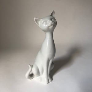 Japanese White OMC Co Japan Mid Century Vintage Ceramic Figurine