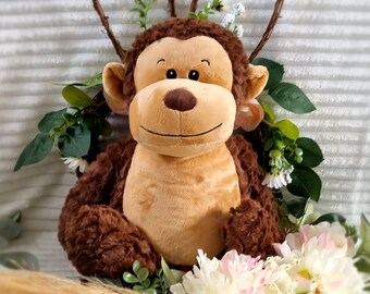 Weighted Anxiety Monkey, Calming Plush Animal, Stress Relief