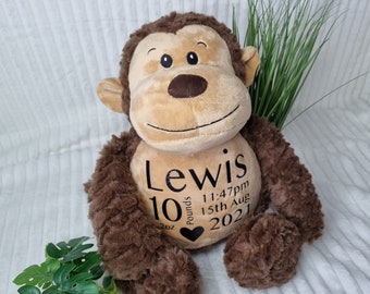 Personalised WEIGHTED Birth Weight Monkey or Memory monkey