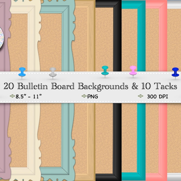 Bulletin board backgrounds