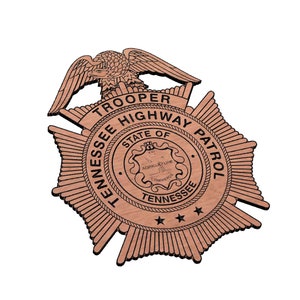Tennessee High Patrol politiebadge SVG