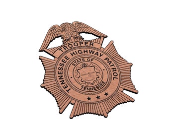 Tennessee High Patrol Police Badge SVG  CNC Laser