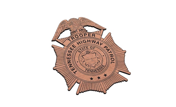 Tennessee High Patrol Police Badge SVG - Etsy