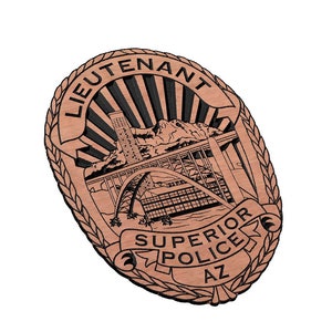 Superior Police Badge SVG
