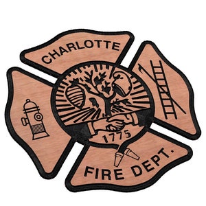 Distintivo del dipartimento dei vigili del fuoco di Charlotte SVG
