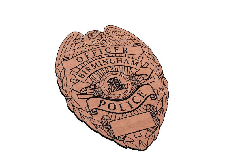Birmingham Police Badge SVG Etsy