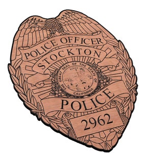Stockton Police Badge SVG