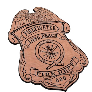 Long Beach Fire Department Badge SVG