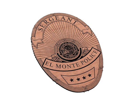El Monte Police Badge SVG - Etsy