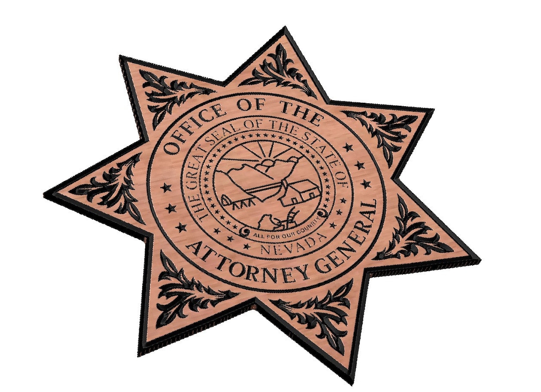 Office of Attorney General Badge SVG Etsy