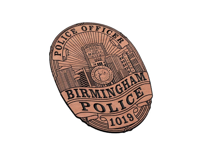 Birmingham Police Badge SVG Etsy