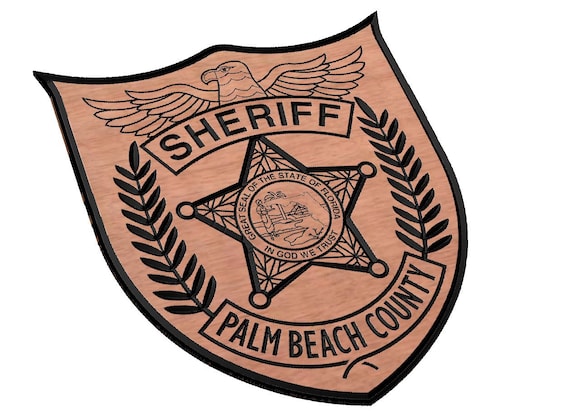Sheriff Patch SVG Palm Beach County, Laser CNC - Etsy