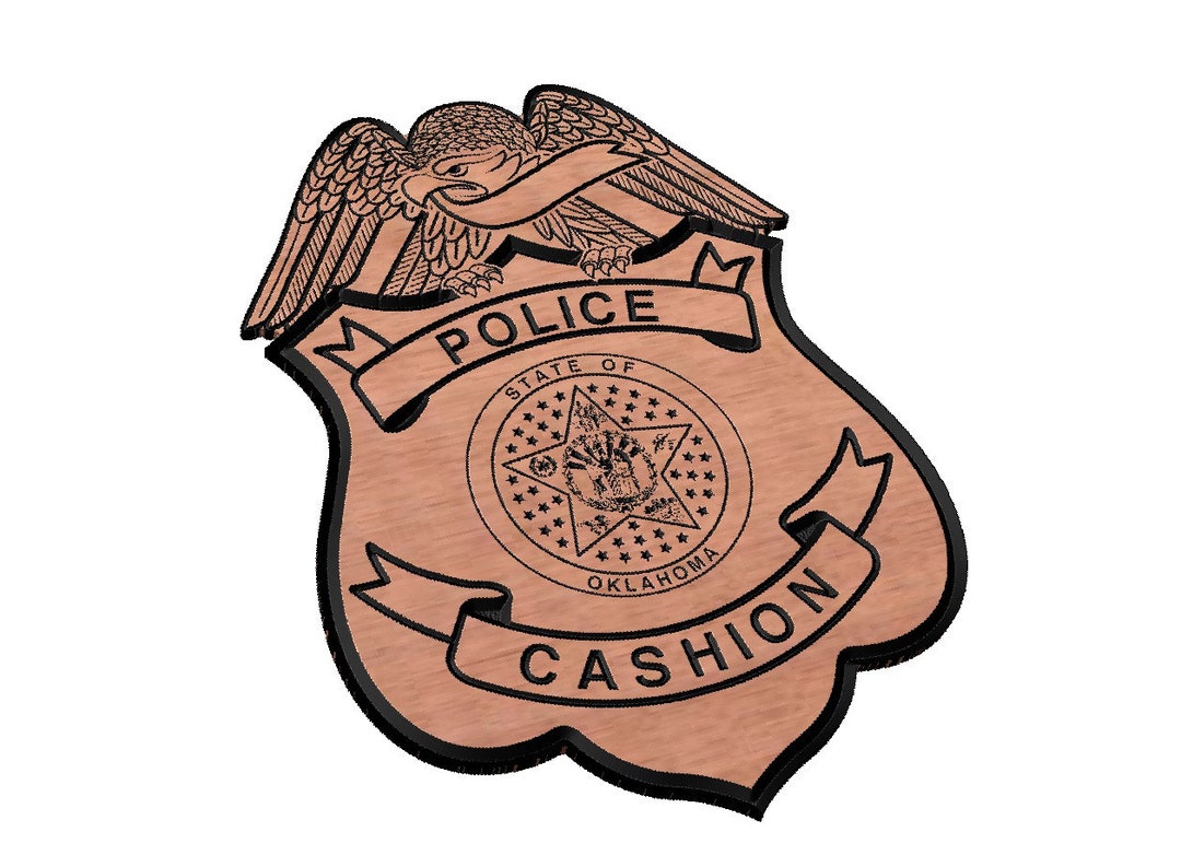 Cashion Police Badge SVG Etsy