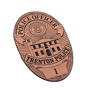 Trenton Police Badge SVG