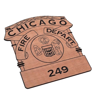 Distintivo de bombeiro de Chicago SVG