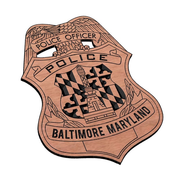 Baltimore City Police Badge SVG