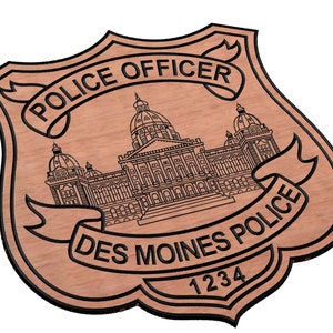 Insigne de police Des Moines SVG