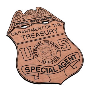 Department of the Treasury Criminal Investigations Police Badge SVG