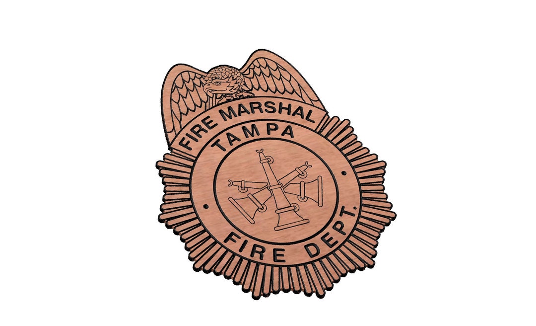 Tampa Fire Marshall Badge SVG - Etsy