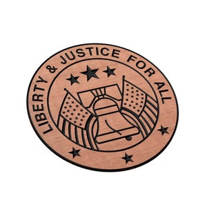 Selo Liberdade e Justiça para Todos SVG