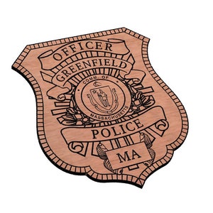 Greenfield Police Badge SVG
