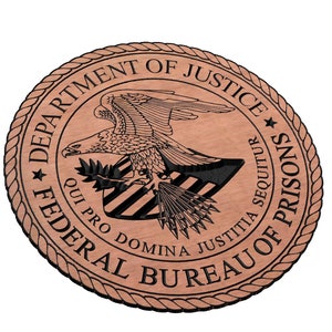 Department of Justice Federal Bureau of Prisons Seal SVG