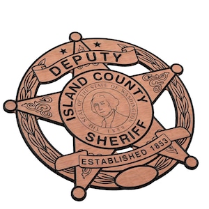 Island County Sheriff Badge SVG