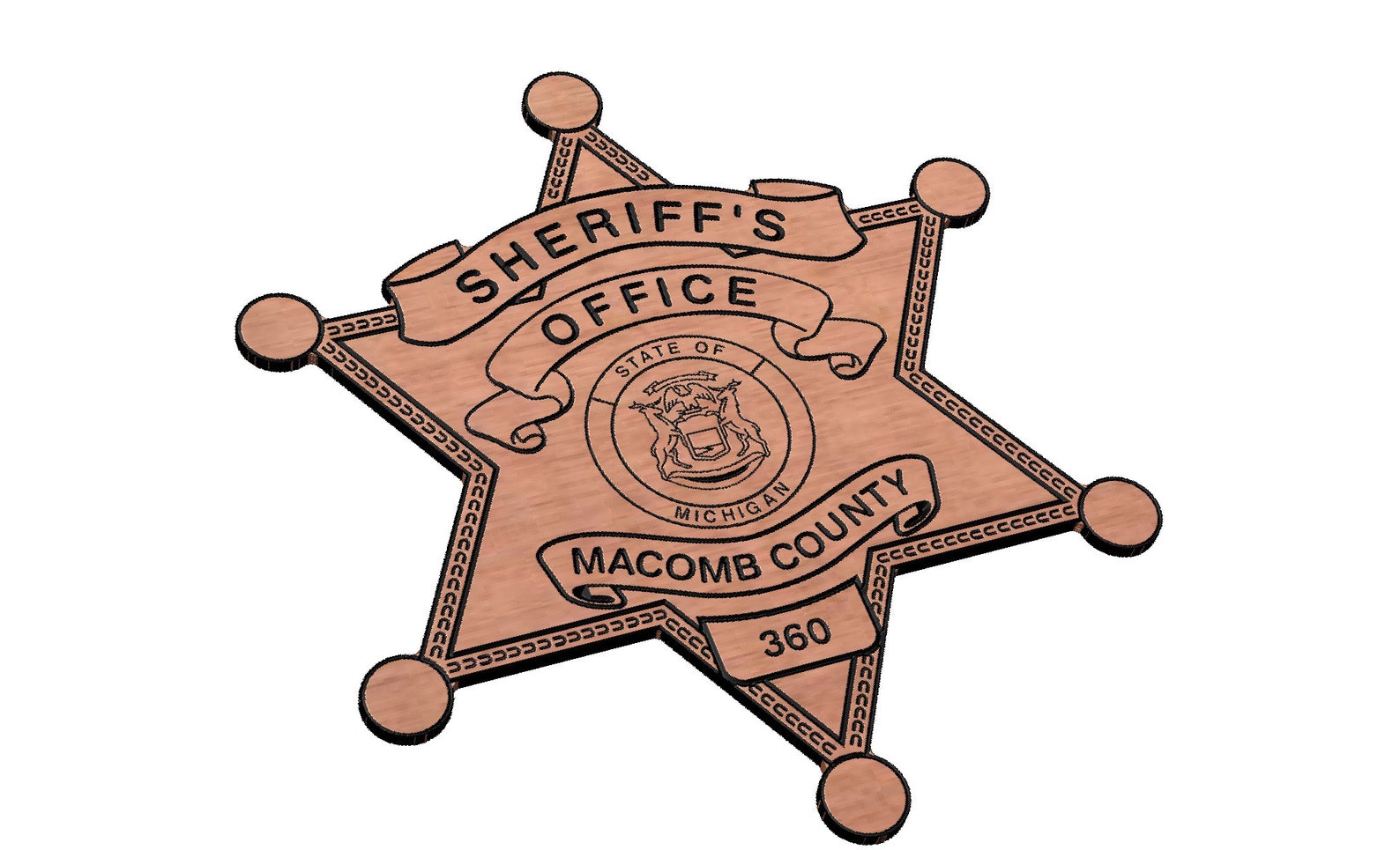 Hillsdale County Sheriff Badge SVG Etsy