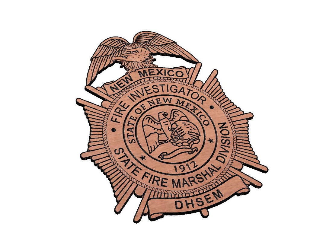 New Mexico Fire Marshal Badge SVG - Etsy Ireland
