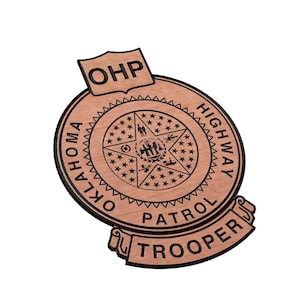 Oklahoma Highway Patrol Police Badge SVG