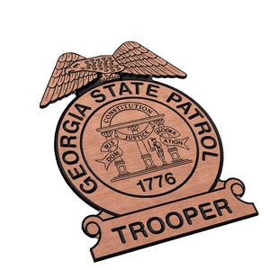 Georgia State Patrol Police Badge SVG